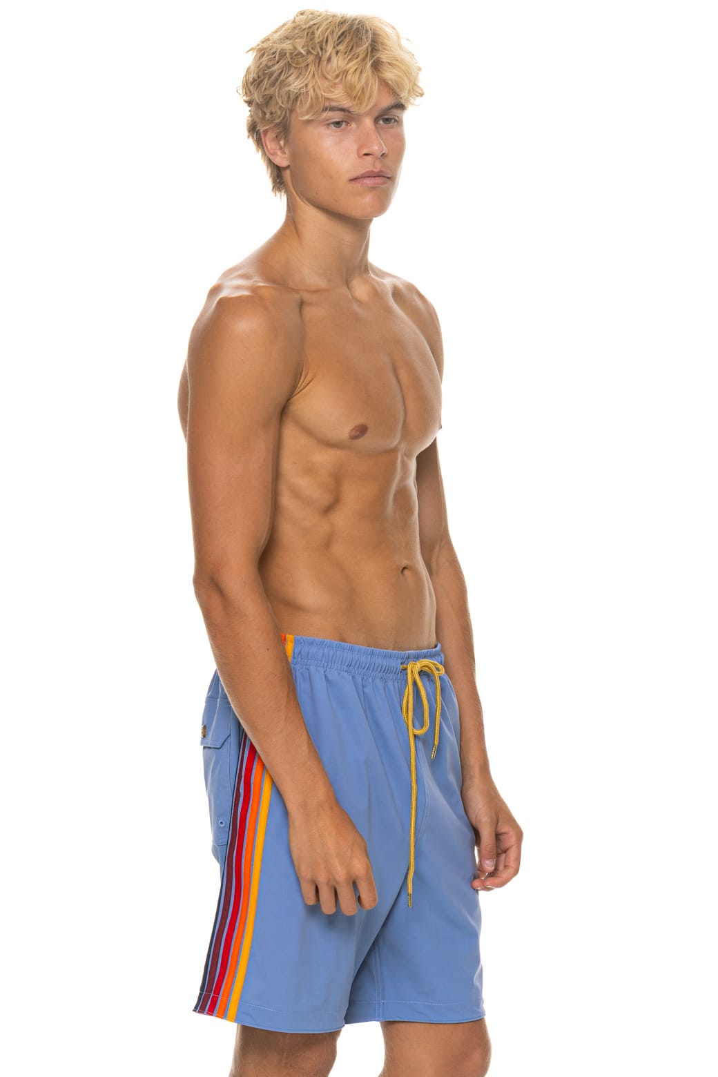 MENS 5 STRIPE FLEX SHORTS 7 INCH - ISLANDA