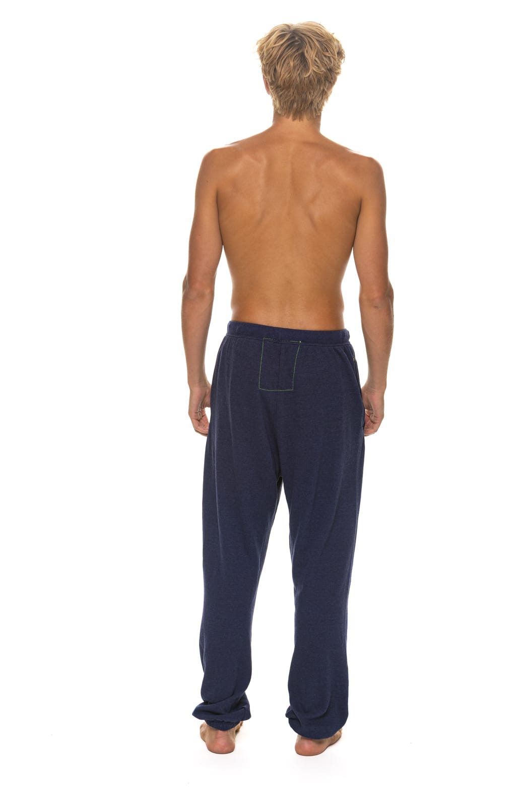 LOGO SWEATPANTS - NAVY