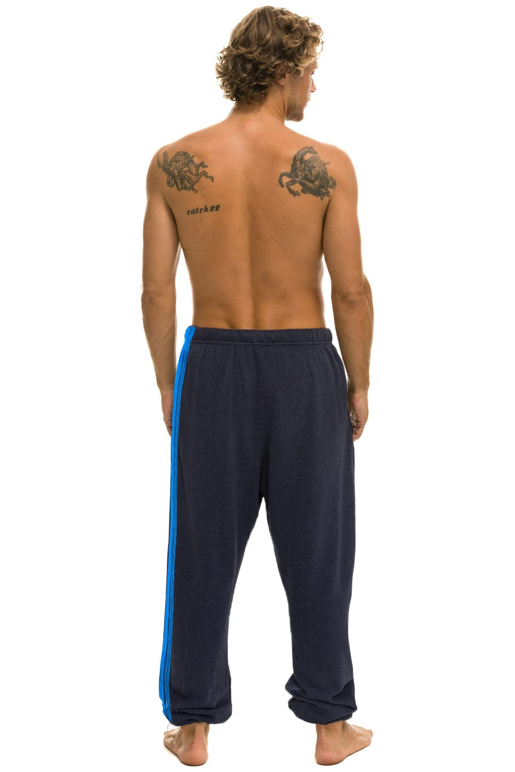 5 STRIPE SWEATPANTS - CHARCOAL