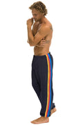 5 STRIPE SWEATPANTS - CHARCOAL