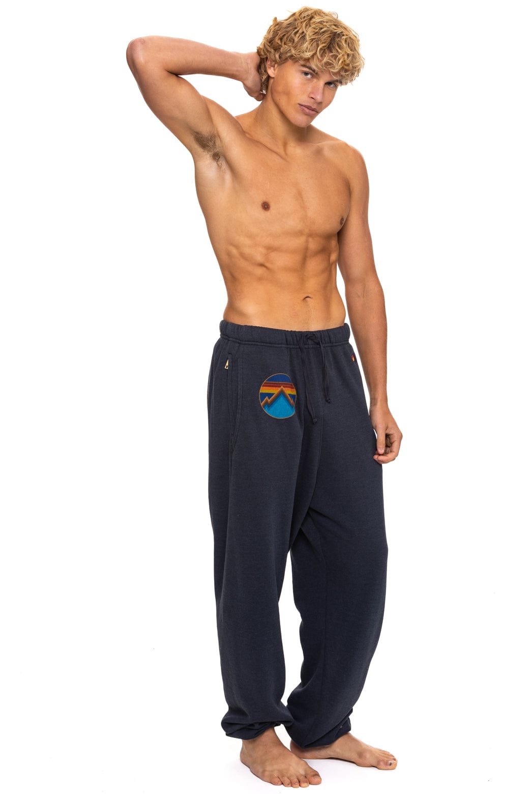 ALL SEASONS CIRCLE SWEATPANTS - CHARCOAL