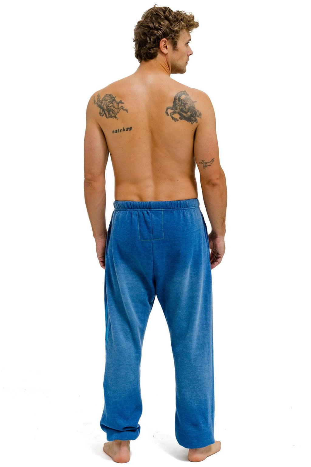 BOLT STITCH SWEATPANTS - FADED WATER