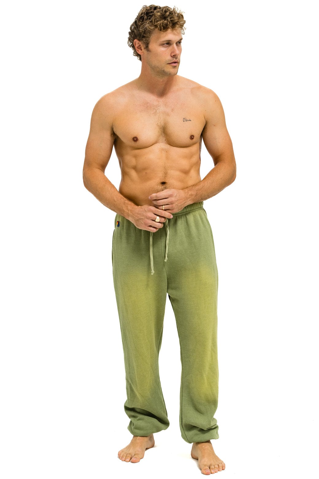 ESSENTIAL SWEATPANTS - FADED ARMY