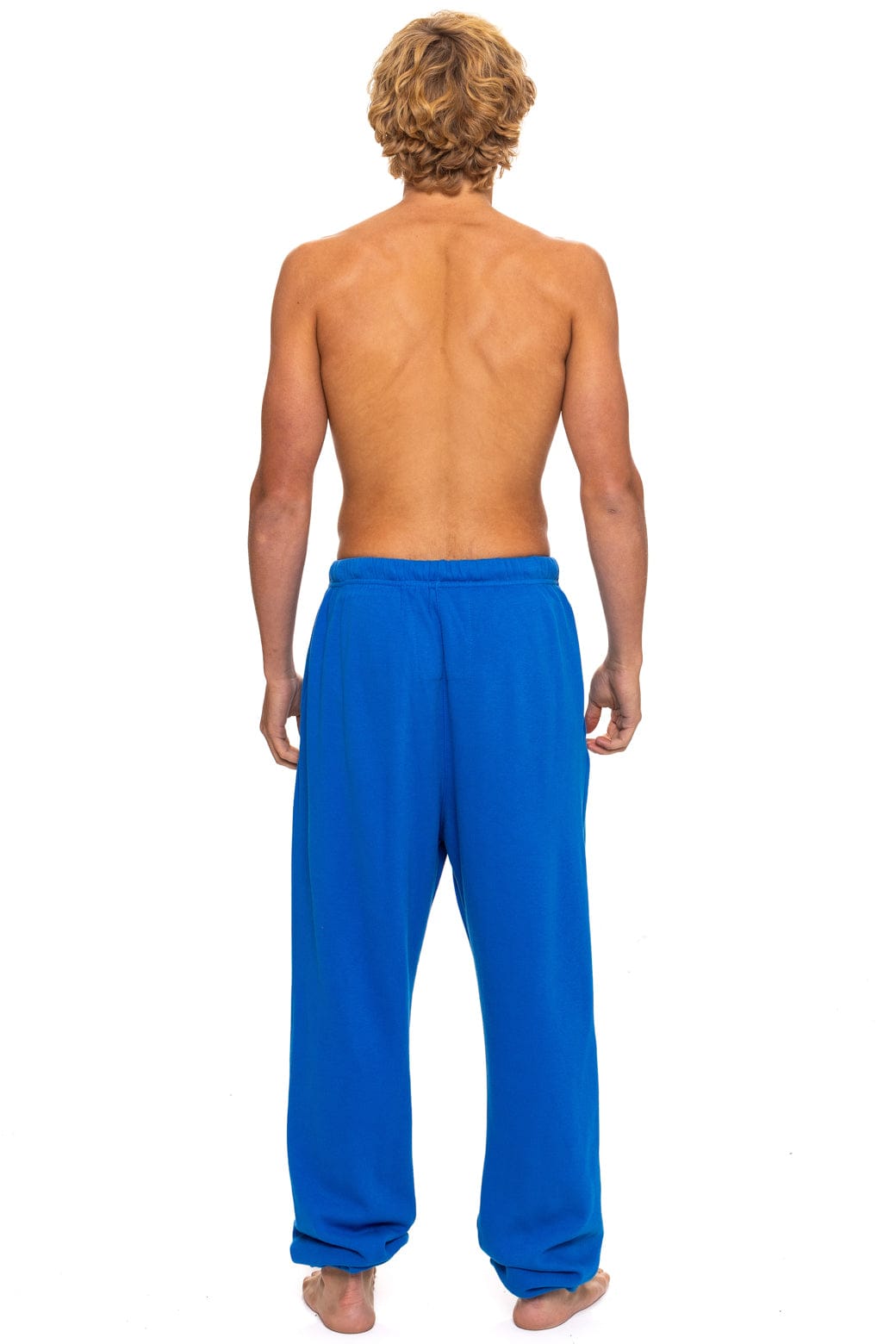 LOGO PRINT UNISEX SWEATPANTS - ADVENTURE BLUE