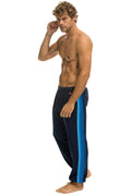 5 STRIPE SWEATPANTS - NAVY BLUE
