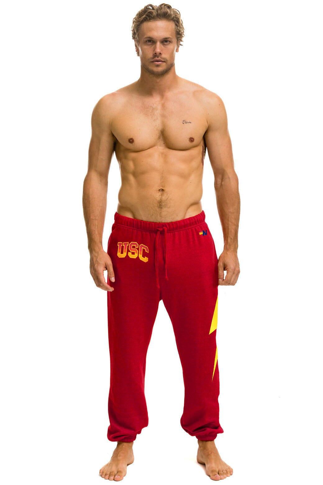 UNIVERSITY OF SOUTHERN CALIFORNIA BOLT UNISEX POCKET SWEATPANTS - CARDINAL