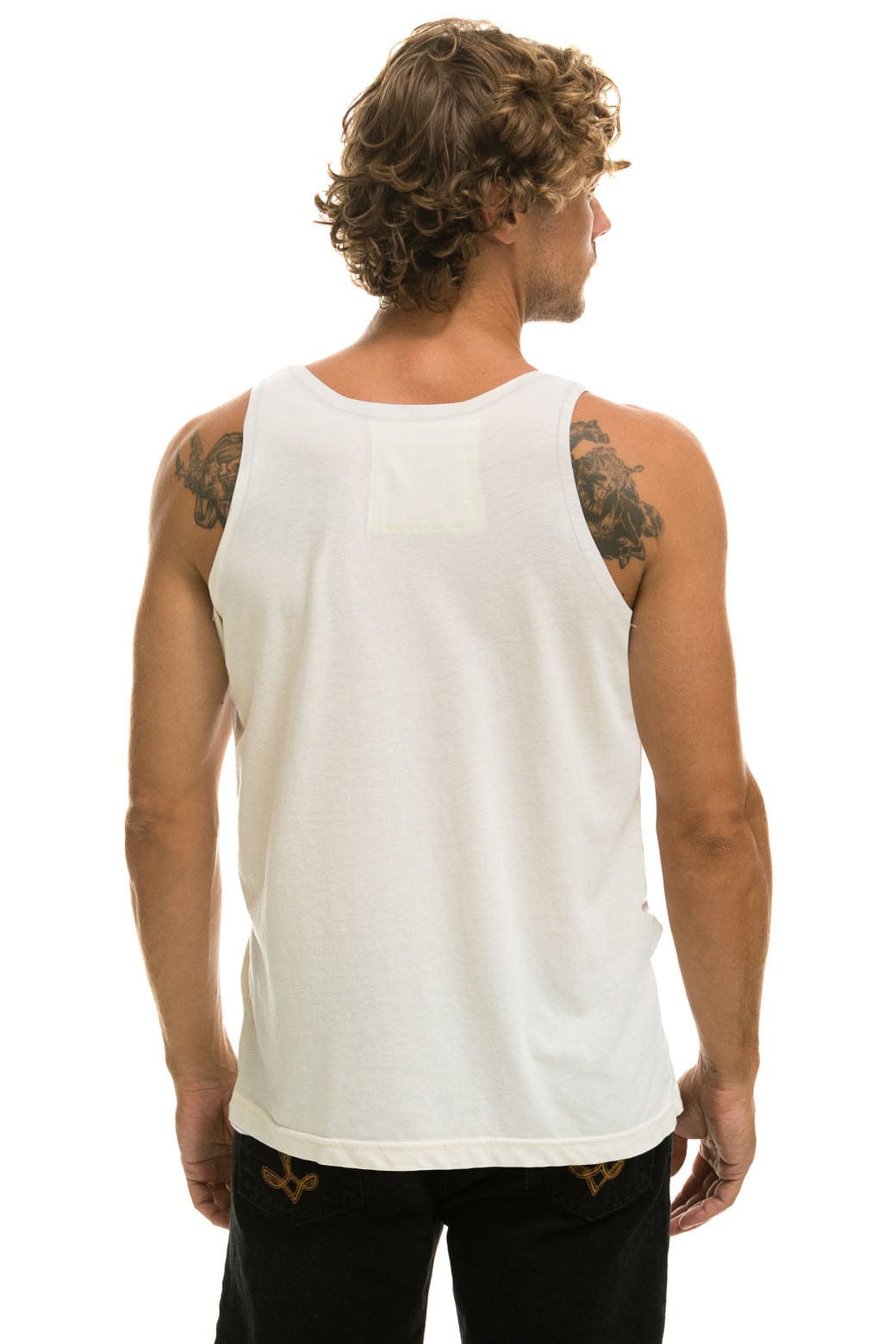 MENS BASIC TANK - VINTAGE WHITE