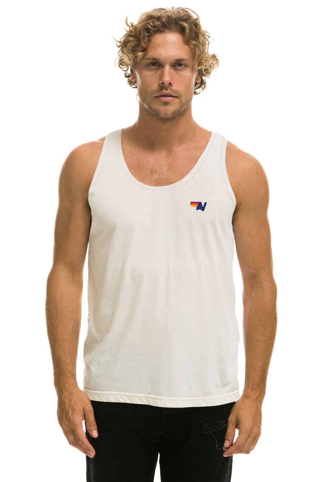 MENS BASIC TANK - VINTAGE WHITE
