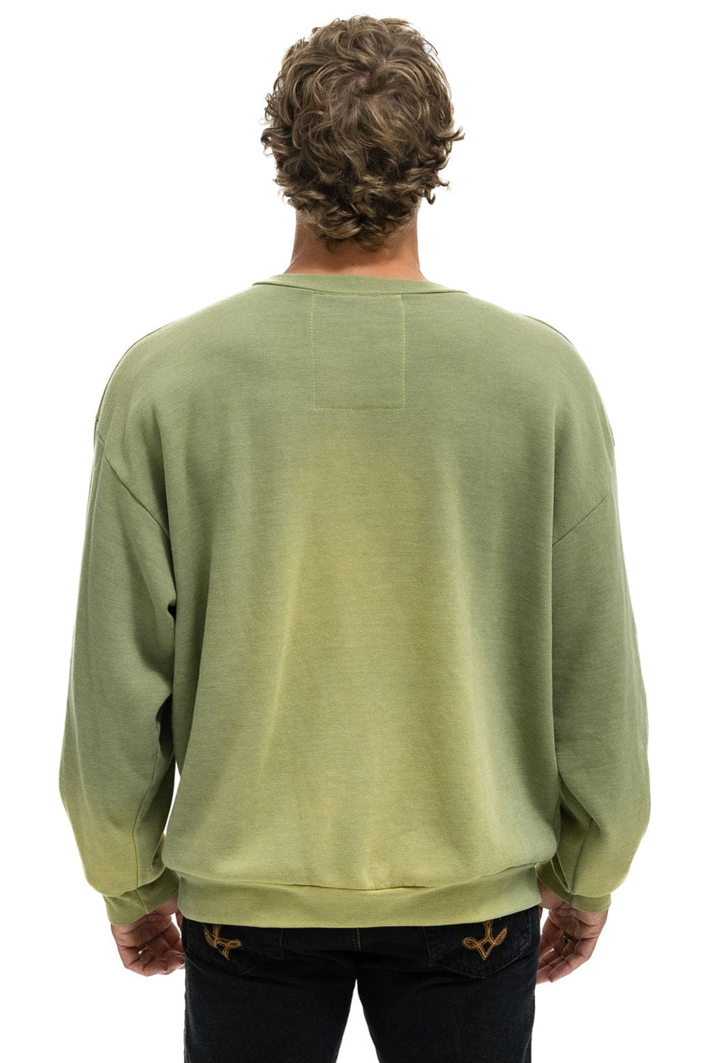 BOLT STITCH 2 RELAXED CREW SWEATSHIRT - FADED ARMY