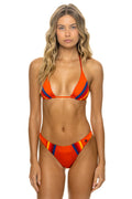 5 STRIPE LUXE BIKINI BOTTOMS - ORANGE