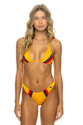 5 STRIPE LUXE BIKINI BOTTOMS - HONEY