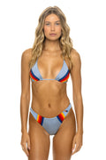 5 STRIPE LUXE TRIANGLE BIKINI TOP - ISLANDA