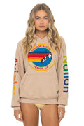 AVIATOR NATION RELAXED VENICE PULLOVER HOODIE - SAND