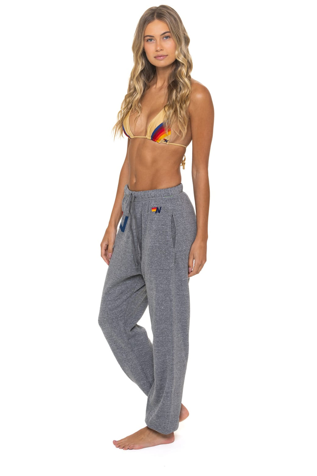 LOGO SWEATPANTS - HEATHER GREY