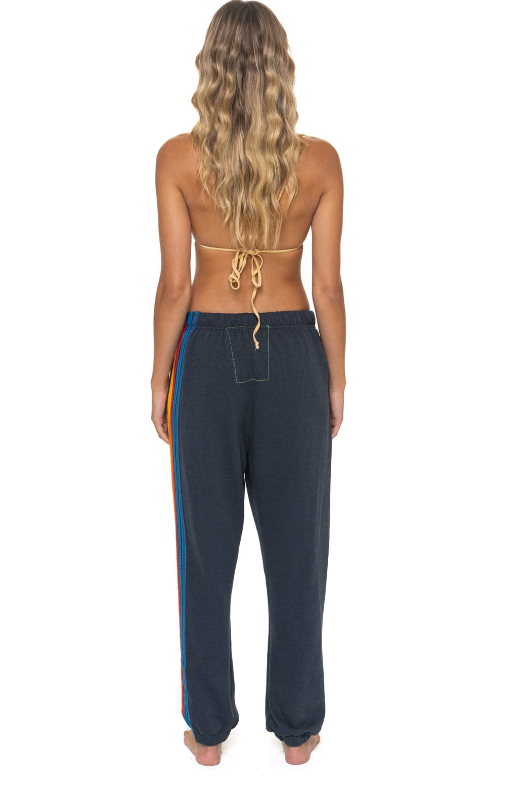 5 STRIPE SWEATPANTS - CHARCOAL