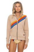 DISCO ZIP HOODIE - SAND
