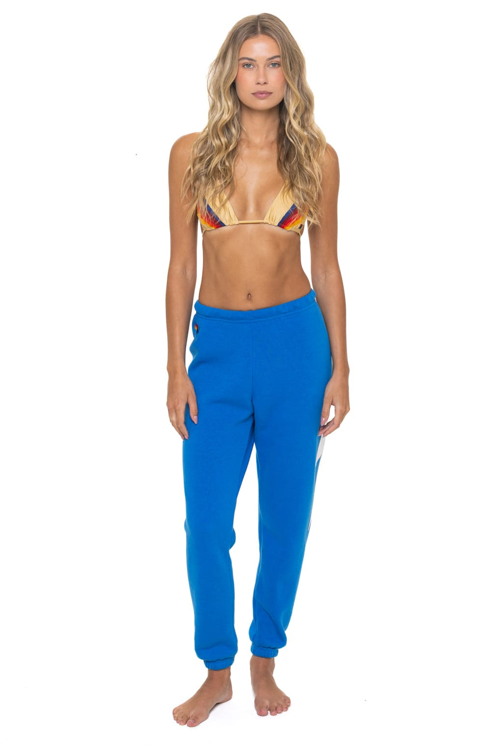 BOLT STITCH SWEATPANTS - OCEAN WHITE