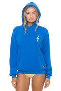BOLT STITCH RELAXED PULLOVER HOODIE - OCEAN WHITE