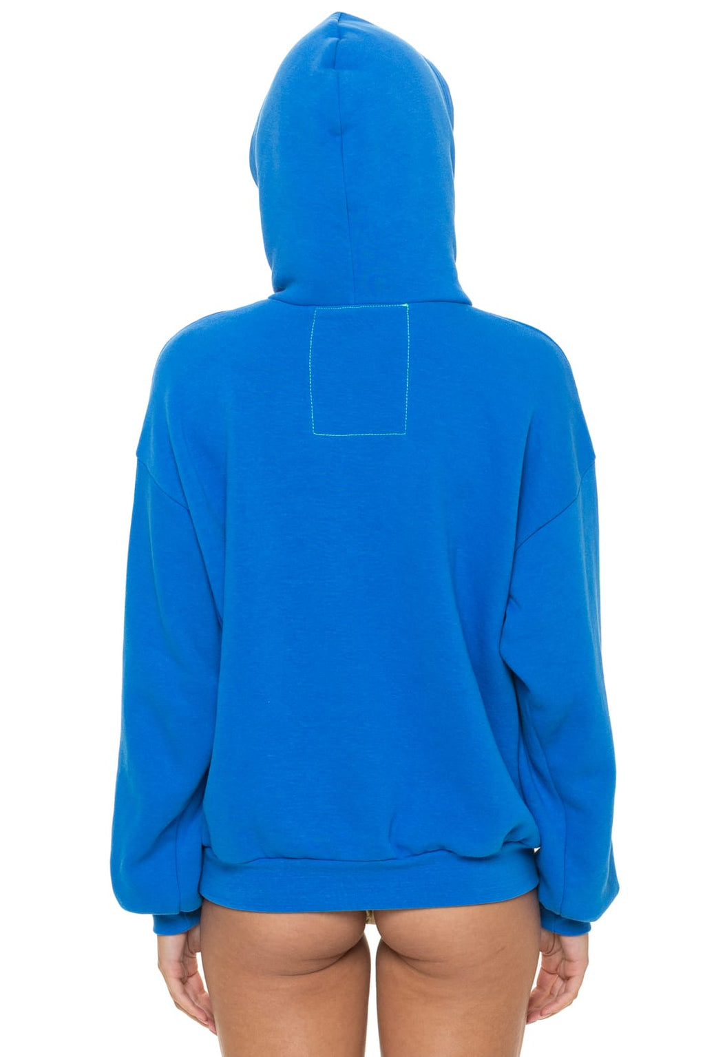 BOLT STITCH RELAXED PULLOVER HOODIE - OCEAN WHITE