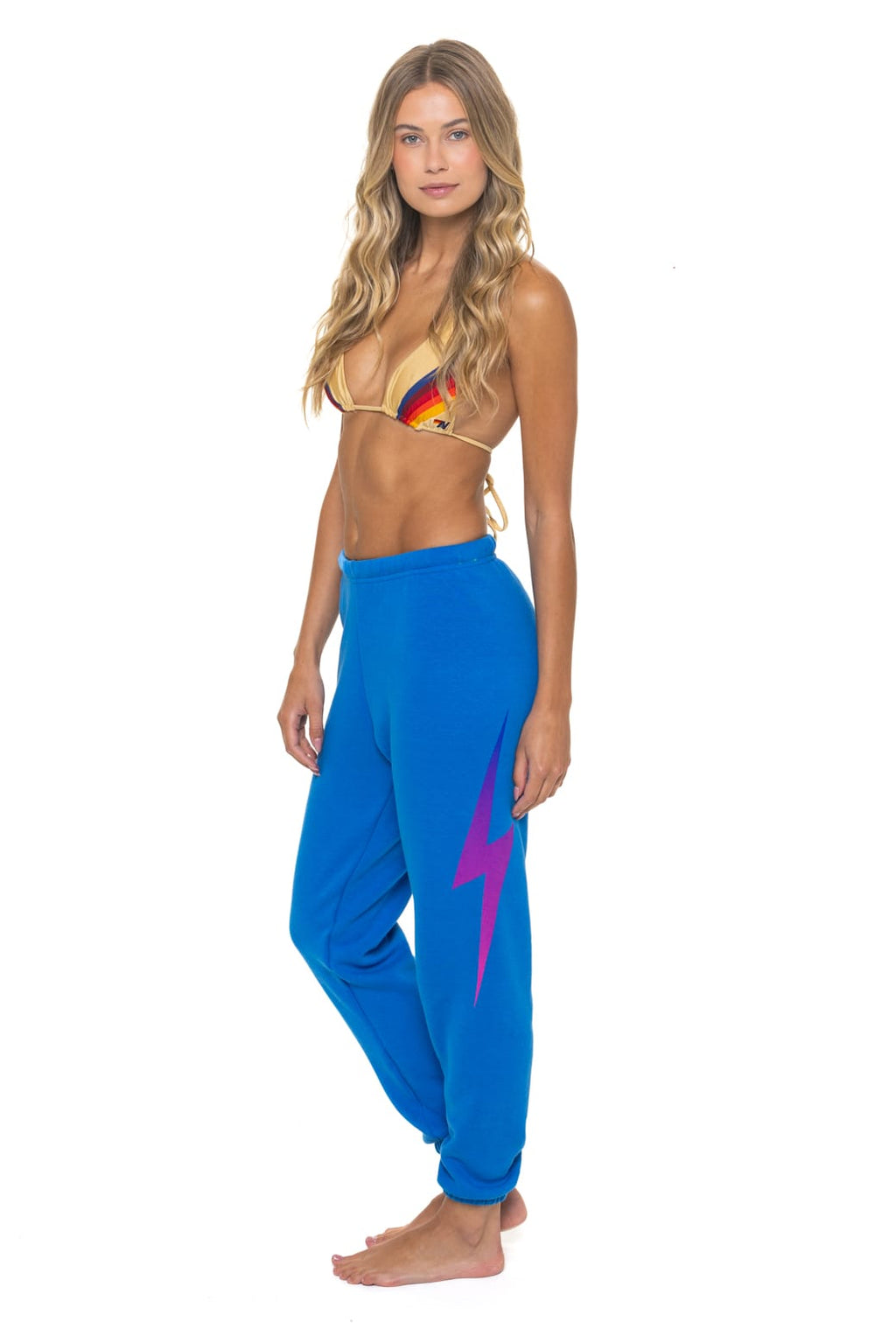 BOLT FADE SWEATPANTS - OCEAN PINK PURPLE