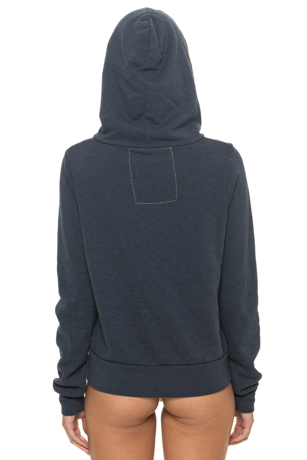 5 STRIPE HOODIE - CHARCOAL BLUE