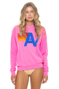 LOGO SWEATSHIRT - NEON PINK