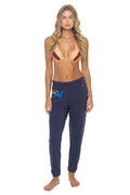 LOGO SWEATPANTS - NAVY