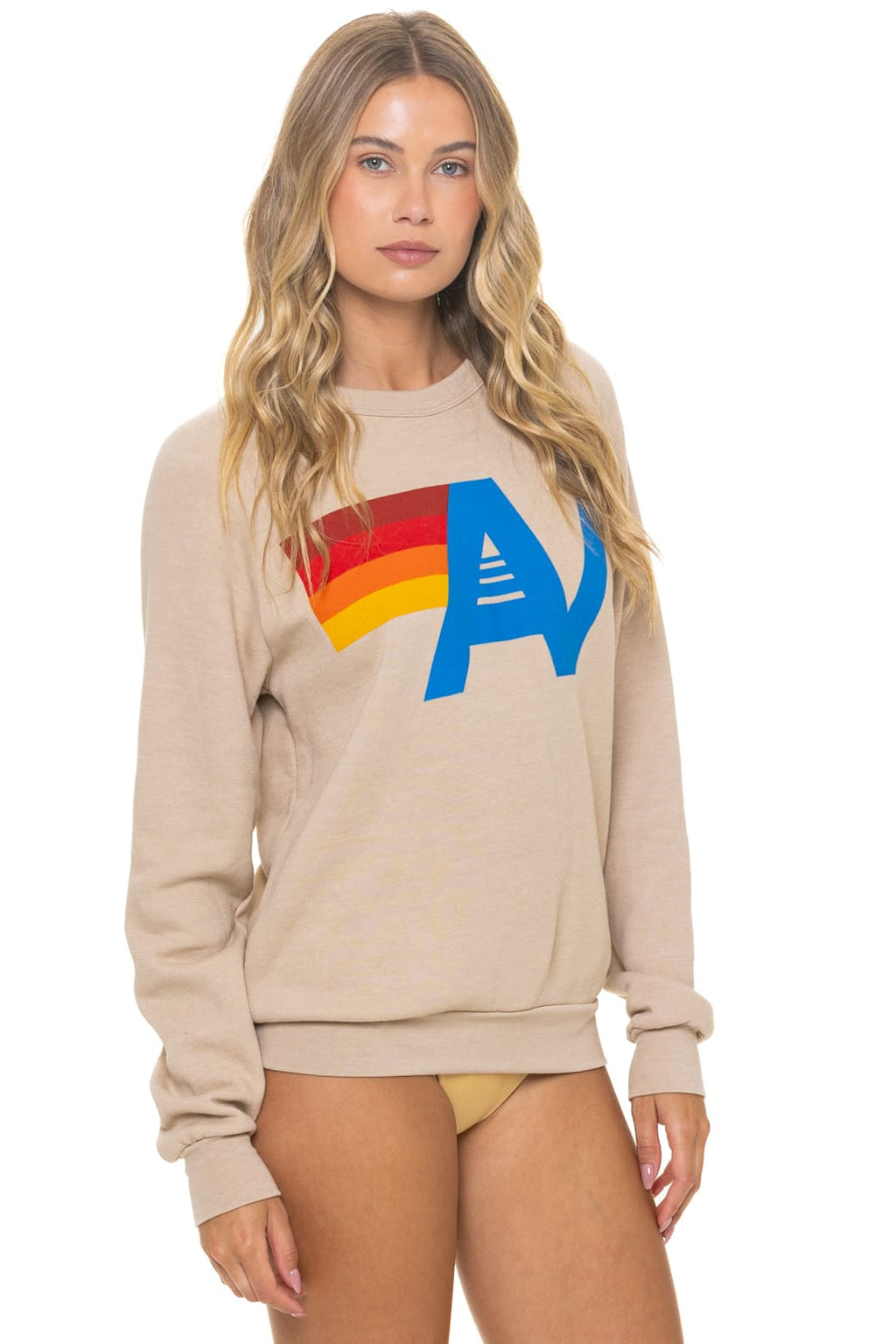 LOGO SWEATSHIRT - SAND
