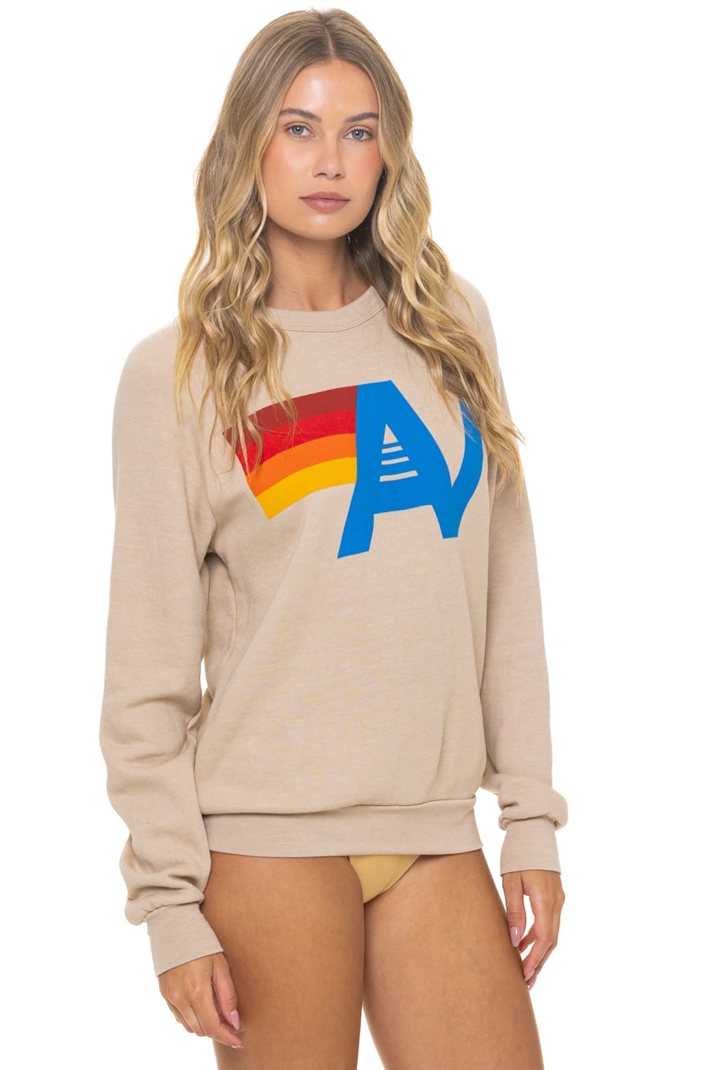 LOGO SWEATSHIRT - SAND