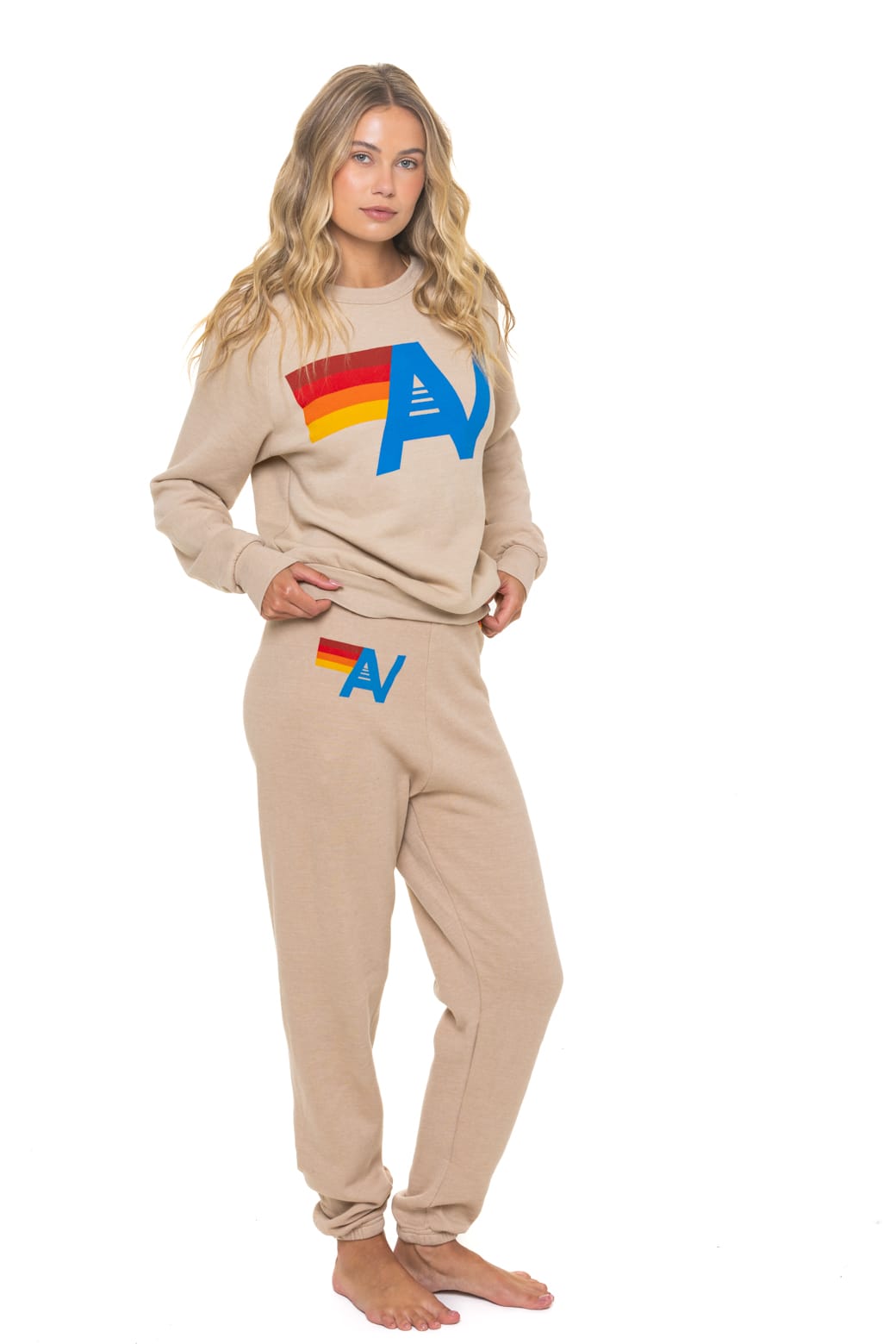LOGO SWEATSHIRT - SAND