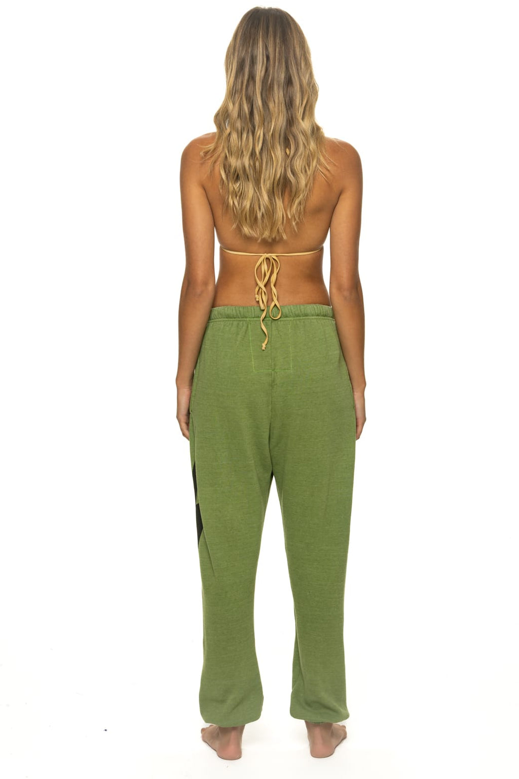 BOLT PRINT UNISEX SWEATPANTS - JUNGLE GREEN