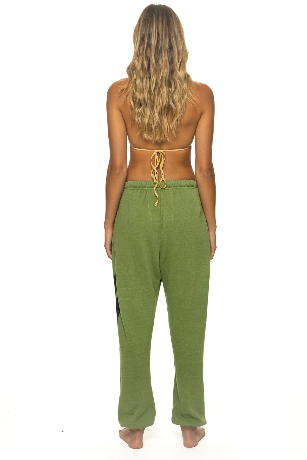 BOLT PRINT UNISEX SWEATPANTS - JUNGLE GREEN