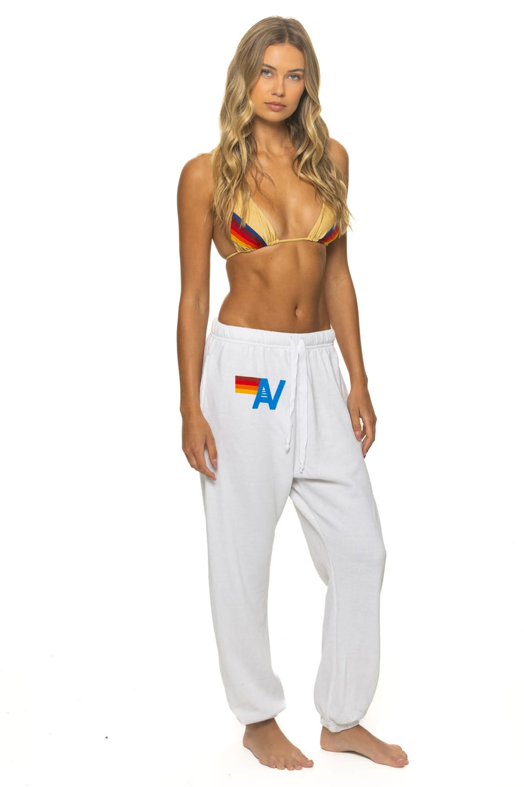 LOGO SWEATPANTS - WHITE