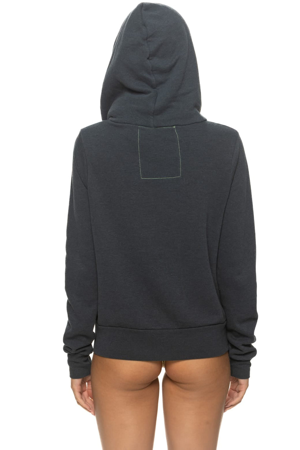 5 STRIPE HOODIE - CHARCOAL PINK PURPLE
