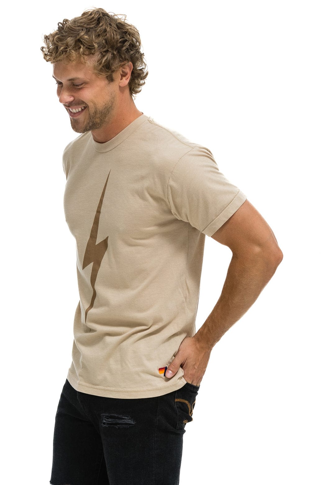 BOLT TEE - SAND MOCHA