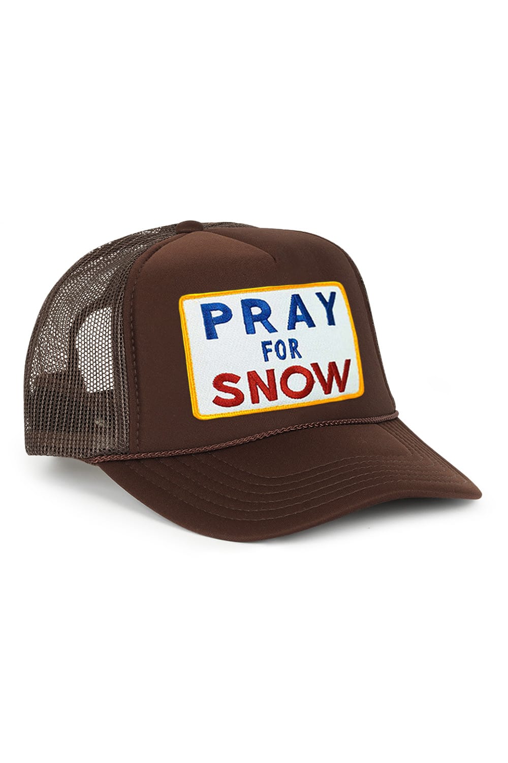 PRAY FOR SNOW VINTAGE TRUCKER HAT