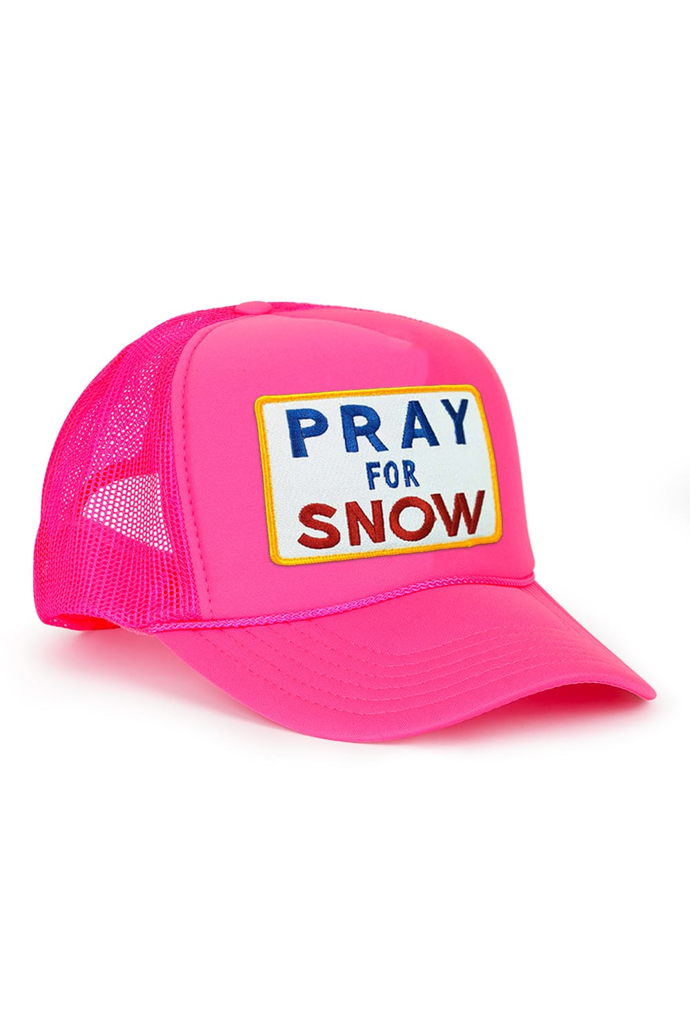 PRAY FOR SNOW VINTAGE TRUCKER HAT