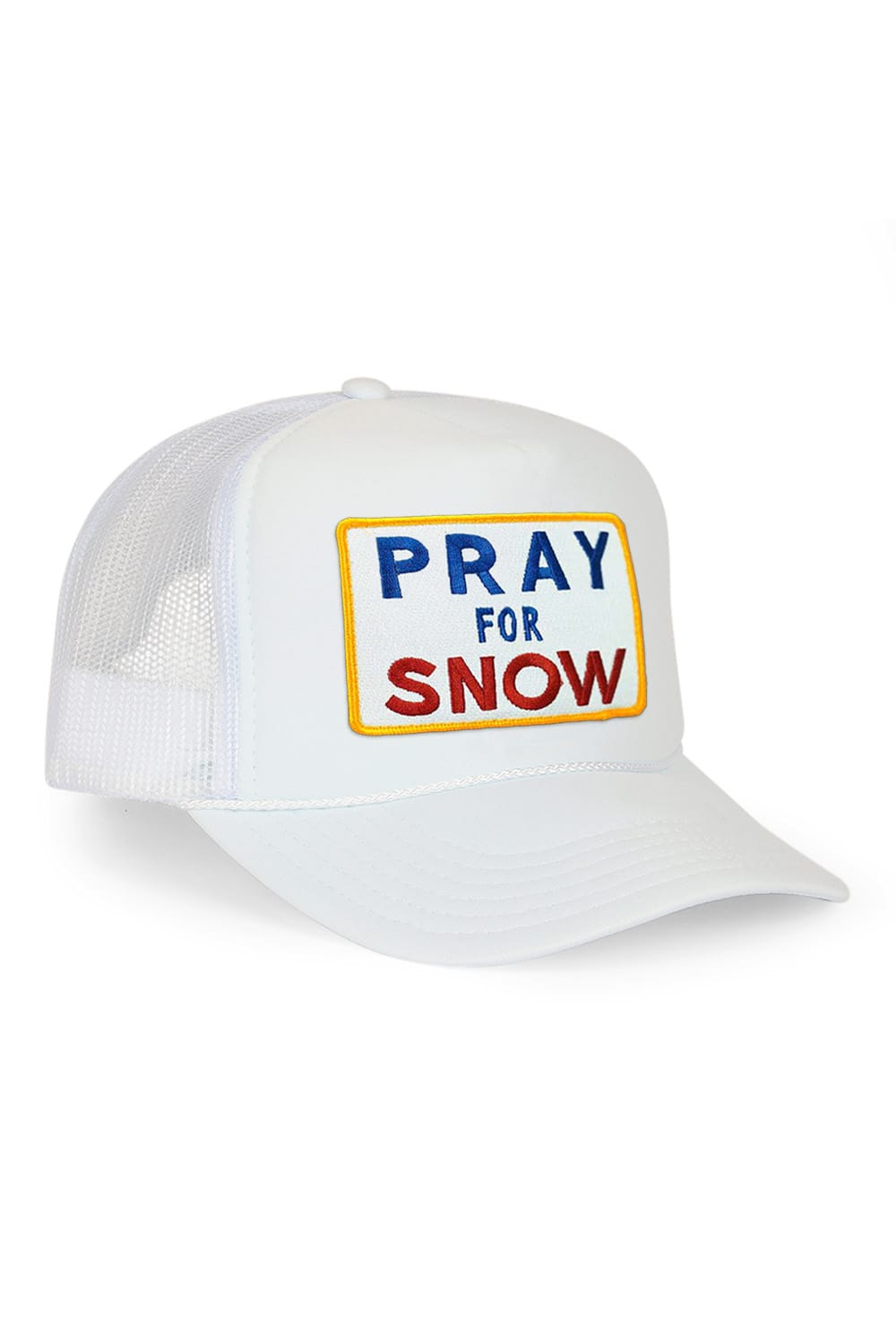 PRAY FOR SNOW VINTAGE TRUCKER HAT