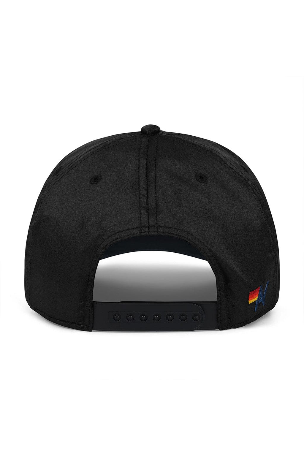 MEMBERS EXCLUSIVE VINTAGE SATIN SCRIPT TRUCKER HAT - BLACK NEON YELLOW