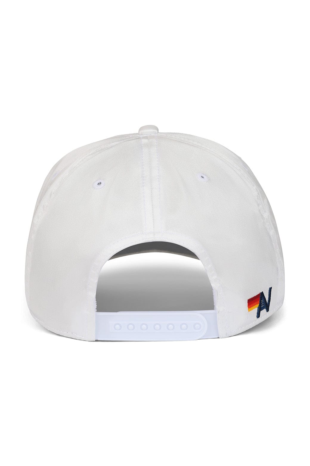 MEMBERS EXCLUSIVE VINTAGE SATIN SCRIPT TRUCKER HAT - WHITE BLACK