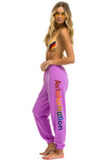 AVIATOR NATION NASHVILLE SWEATPANTS - NEON PURPLE