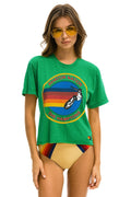 AVIATOR NATION HAMPTONS BOYFRIEND TEE - KELLY GREEN