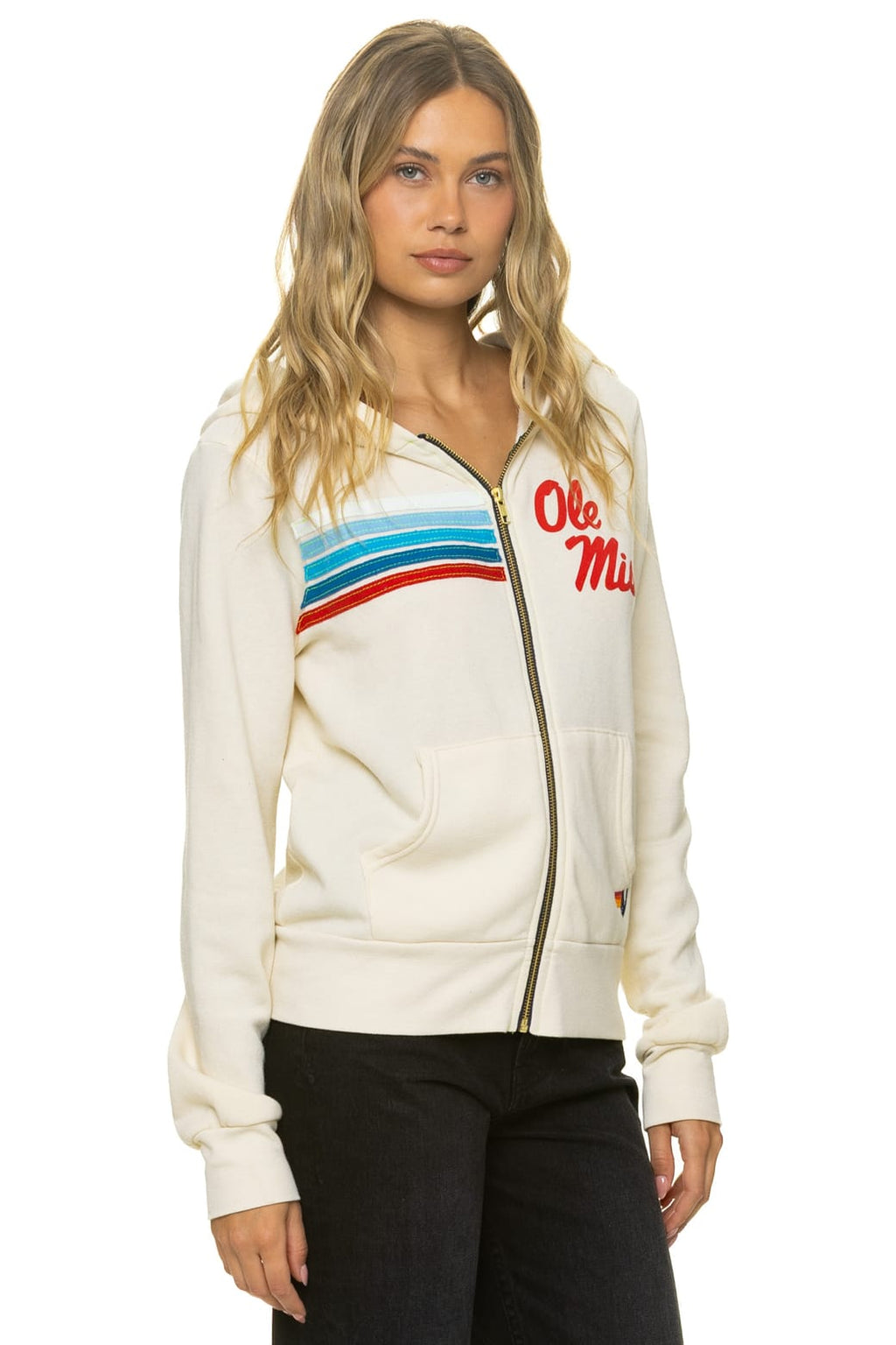 OLE MISS 2026 ZIP HOODIE - VINTAGE WHITE