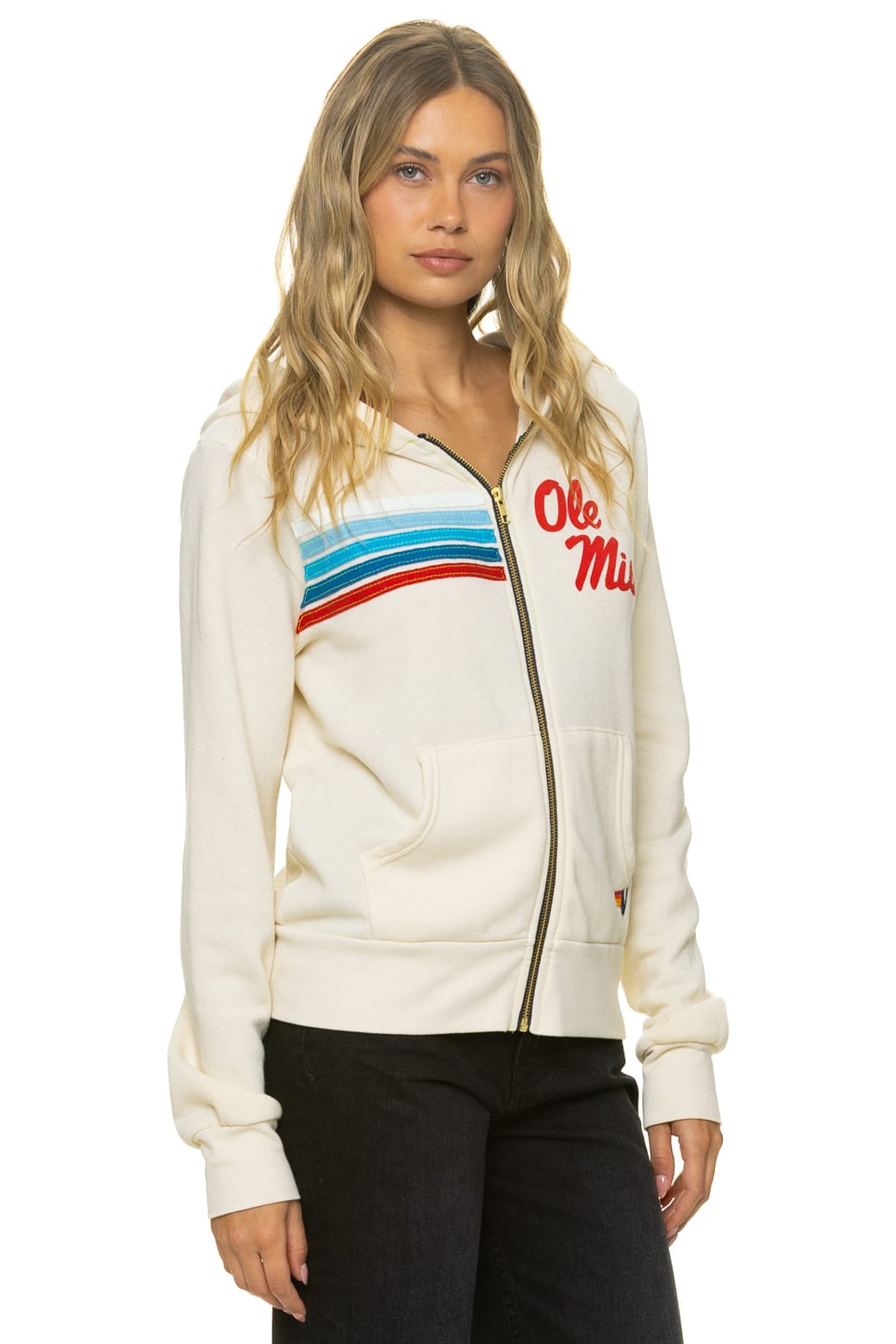 OLE MISS 2026 ZIP HOODIE - VINTAGE WHITE