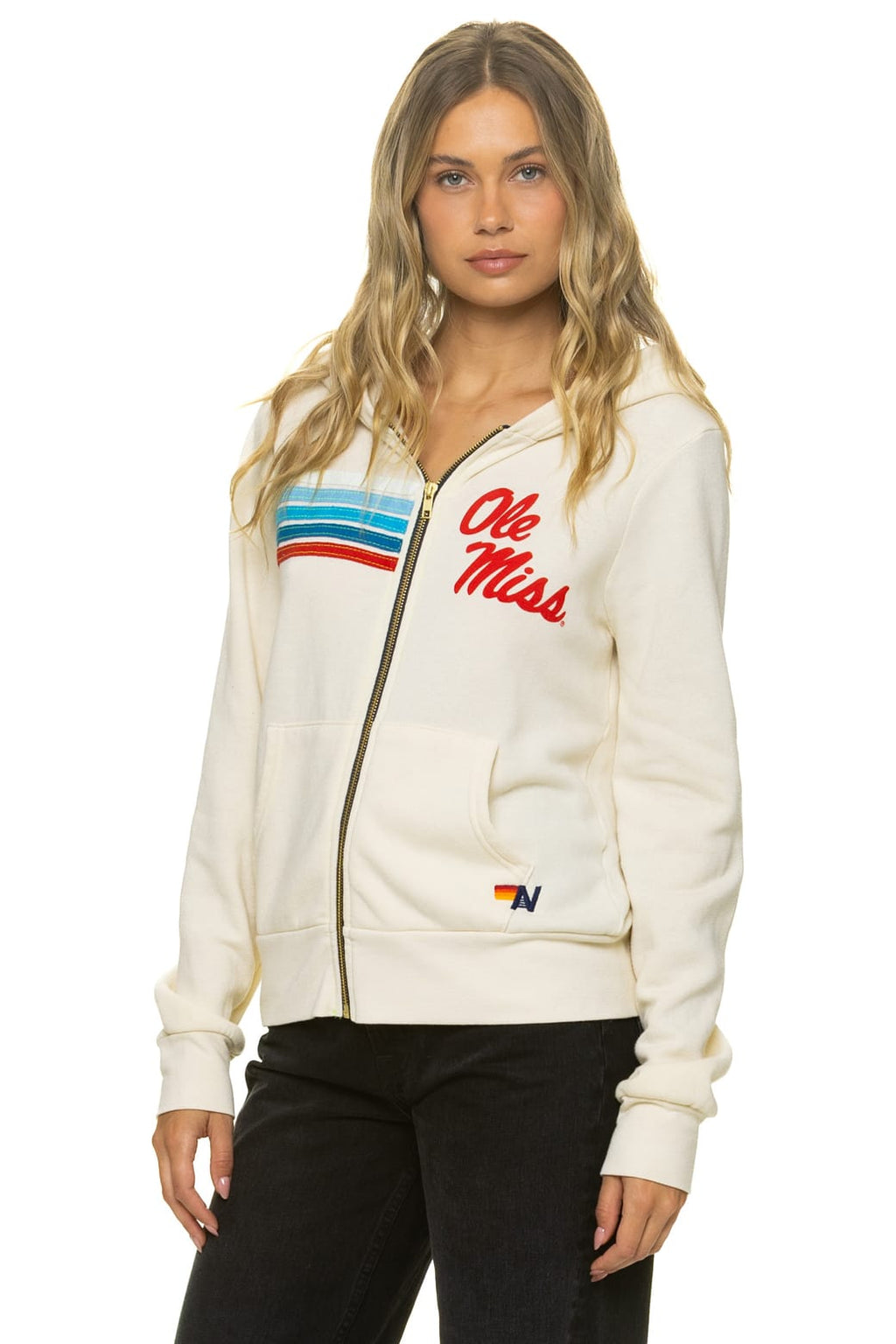 OLE MISS 2026 ZIP HOODIE - VINTAGE WHITE