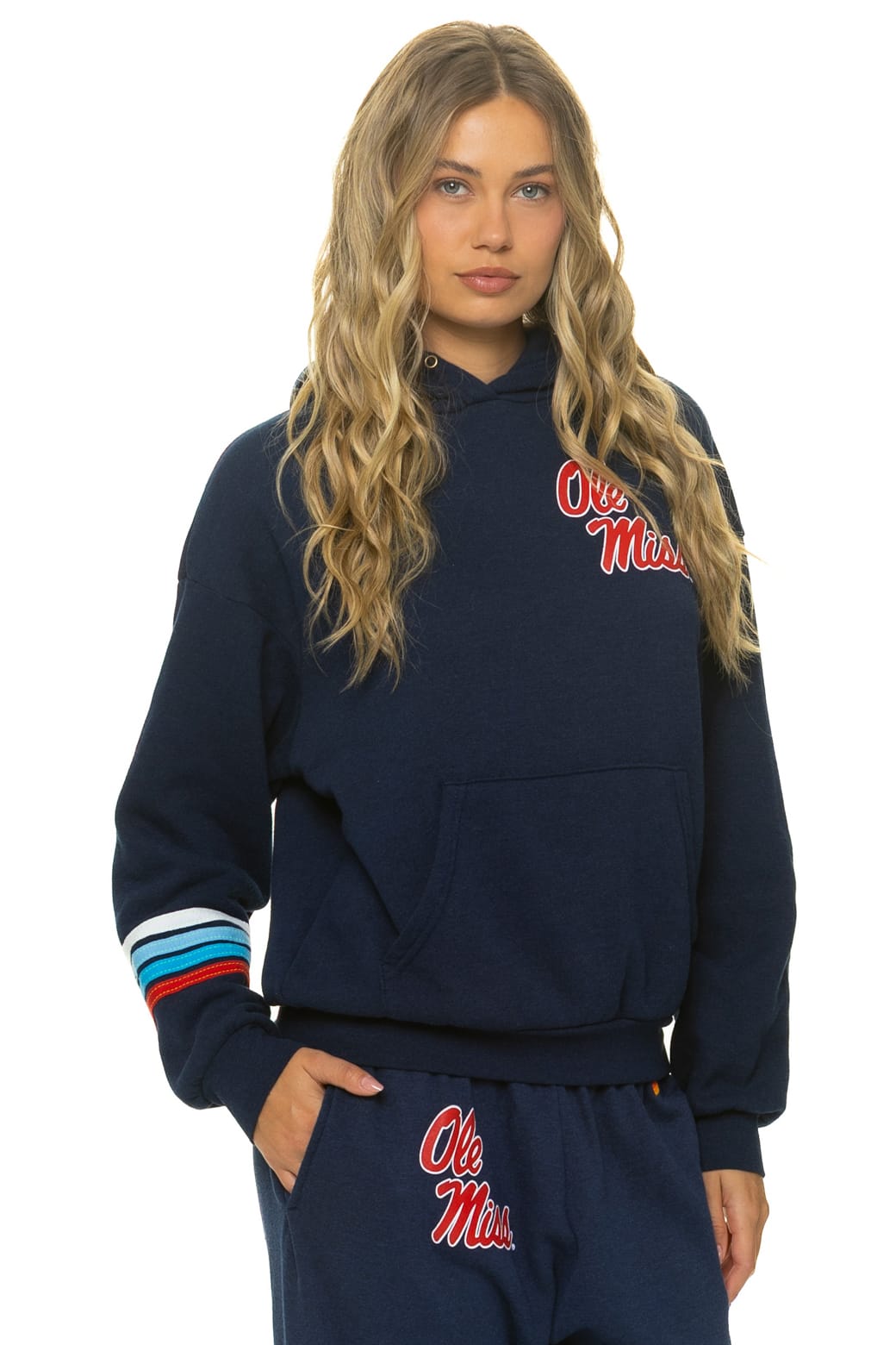OLE MISS 2026 PULLOVER HOODIE RELAXED - NAVY