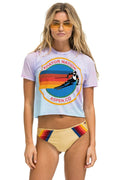 AVIATOR NATION ASPEN BOYFRIEND TEE - TIE DYE BUBBLEGUM