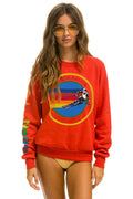 AVIATOR NATION ASPEN SWEATSHIRT - RED