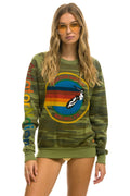 AVIATOR NATION MALIBU SWEATSHIRT - CAMO