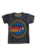 KIDS AVIATOR NATION HAMPTONS TEE - CHARCOAL